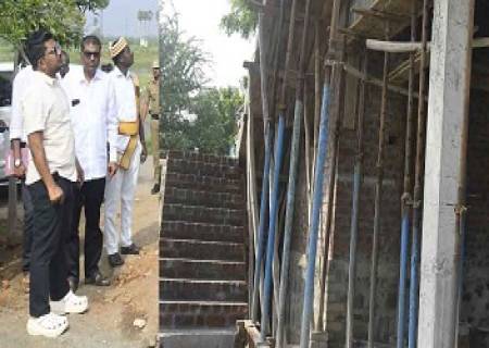 சாத்தூர் ஊராட்சி ஒன்றியத்திற்குட்பட்ட பல்வேறு பகுதிகளில் நடைபெற்று வரும் வளர்ச்சி திட்டப் பணிகள் குறித்து  மாவட்ட ஆட்சித்தலைவர் அவர்கள் ஆய்வு செய்தார்.