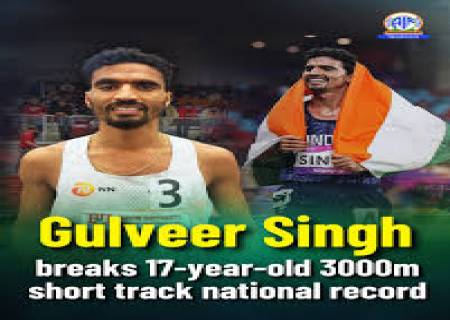 அமெரிக்காவின் பாஸ்டனில் நடந்த 3000 மீ ஓட்டத்தில் இரண்டாவது இடம் பிடித்த குல்வீர்சிங்