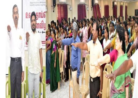 மாவட்ட நிர்வாகம், கரிசல் இலக்கியக் கழகம் மற்றும் வே.வ.வன்னியப் பெருமாள் கல்லூரி இணைந்து நடத்தும் உலக தாய்மொழி தினவிழா நிகழ்ச்சியினை   மாவட்ட ஆட்சித்தலைவர்அவர்கள் தொடங்கி வைத்து உரையாற்றினார்.