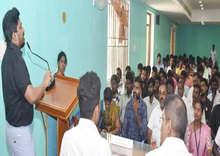 உணவக உரிமையாளர்கள், உள்ளாட்சி அமைப்புகளுக்கு காலநிலை மாற்றத்தில் உணவுப் பொட்டலக்கழிவுகளின் தாக்கம் மற்றும் அதற்கான தீர்வுகள் என்ற தலைப்பில் நடைபெற்ற மாவட்ட அளவிலான சிறப்பு பயிற்சி வகுப்பு