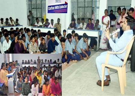 “காபி வித் கலெக்டர்” கலந்துரையாடல் நிகழ்ச்சி மூலம் நடந்து முடிந்த பன்னிரெண்டாம் வகுப்பு பொதுத்தேர்வில் தோல்வி அடைந்த 175  மாணவர்களுடன், மாவட்ட ஆட்சித்தலைவர் அவர்கள் கலந்துரையாடினார்.