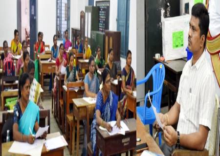 தமிழ்நாடு அரசு பணியாளர் தேர்வாணையம் மூலம்  குரூப் 4 பணியிடங்களுக்கான எழுத்துத் தேர்வு நடைபெற்றதை மாவட்ட ஆட்சித்தலைவர்அவர்கள் நேரில் சென்று பார்வையிட்டு ஆய்வு செய்தார்.