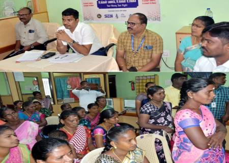 தமிழ்நாடு ஆதிதிராவிடர் வீட்டு வசதி மற்றும் மேம்பாட்டுக்கழகத்தின் (தாட்கோ) சார்பில்,  பயனாளிக்கு  மானியத்திற்கான ஆணைகளை மாவட்ட ஆட்சித்தலைவர்  அவர்கள் வழங்கினார்.