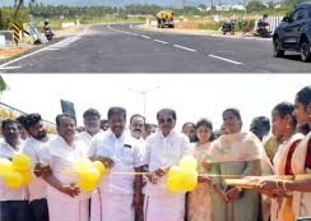 புது பஸ் ஸ்டாண்டிலிருத்து  ராஜபாளையத்தில் இணைப்பு சாலை திறப்பு .