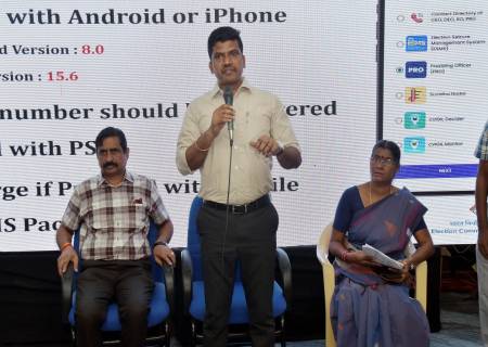 7 தொகுதிகளில் 9,604 தேர்தல் அலுவலர்களுக்கான இரண்டாம் கட்டப் பயிற்சி வகுப்புகள்.