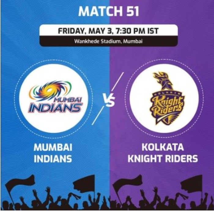 IPL 3RD MAY KOLKATA – MUMBAI