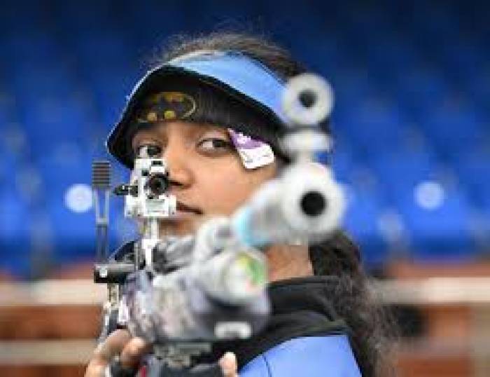 தமிழகத்தின் நர்மதா  புதிய தேசிய சாதனை.( துப்பாக்கி சுடுதல் )