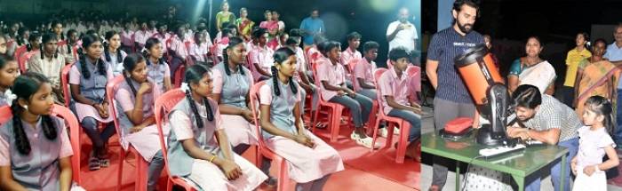 மாவட்ட நிர்வாகம் சார்பில் நடத்தப்பட்ட நட்சத்திர பார்வை  (Stargazing event - Exploring on Night Sky) நிகழ்வினை மாவட்ட ஆட்சித்தலைவர் அவர்கள் துவக்கி வைத்தார்.