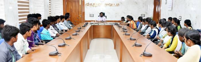 ‘Coffee With Collector”  வெம்பக்கோட்டை, கல்லமநாயக்கர்பட்டி எஸ். எம். எஸ் கலை மற்றும் அறிவியல் கல்லூரியில்   158-வது கலந்துரையாடல்  நிகழ்ச்சி