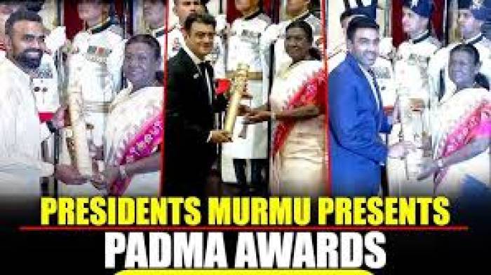 ஜனாதிபதி திரவுபதி முர்மு 71 பத்ம விருதுகளை வழங்கினார்.