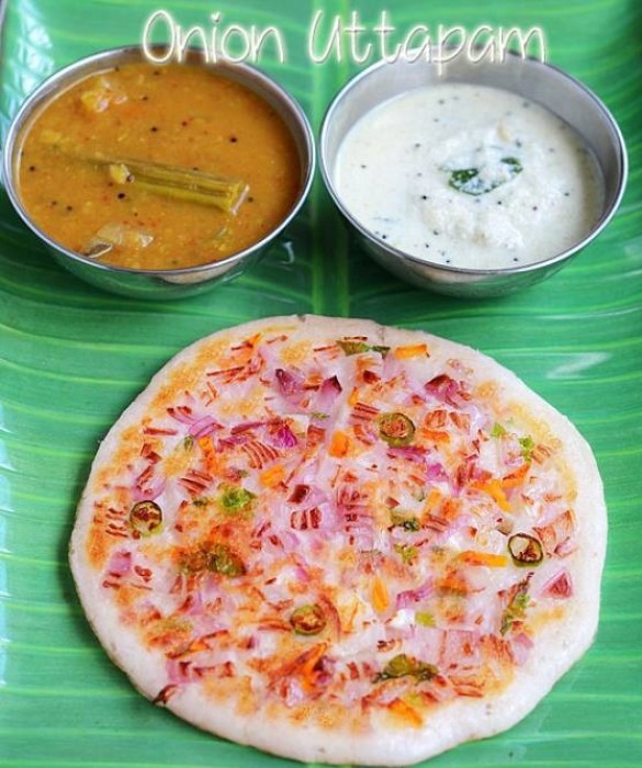 வெங்காய ஊத்தாப்பம் .