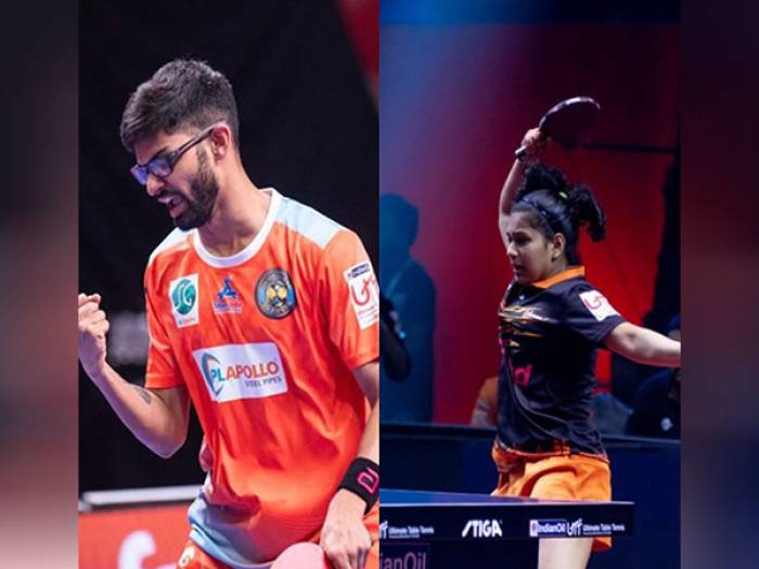 சர்வதேச டேபிள் டென்னிஸ்  காலிறுதிக்கு முன்னேறிய இந்தியாவின் தியா சிட்டாலே, மனுஷ் ஷா ஜோடி.