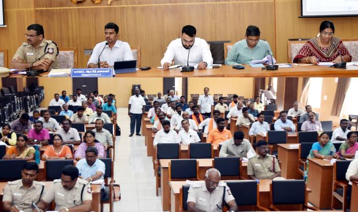 விநாயகர் சதுர்த்தி மற்றும் அதன் பின்னர் நடைபெறும் விநாயகர் சிலை ஊர்வலத்தின் போது மேற்கொள்ள வேண்டிய முன்னேற்பாடு பணிகள் மற்றும்  பின்பற்ற வேண்டிய வழிமுறைகள் குறித்து ஆலோசனைக் கூட்டம்