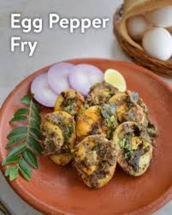 முட்டை மிளகு வறுவல்.