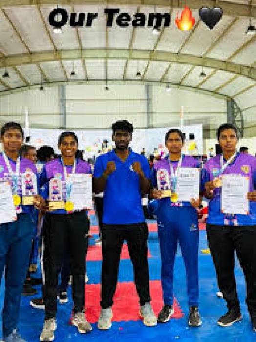 தமிழக அணி தேசிய பெண்கள் கிக் பாக்சிங் போட்டியில் 'சாம்பியன்'.