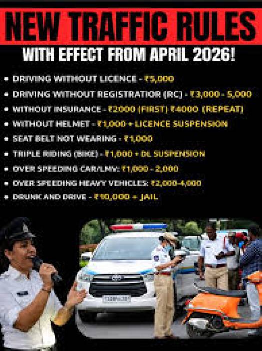 NEW TRAFFIC RULES    WITH EFFECT FROM APRIL 2026!