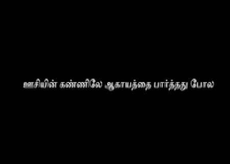 ஊசியின் கண்ணிலே ஆகாயத்தை பார்த்தது போல....