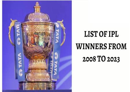 IPL Winners List from 2008 to 2023