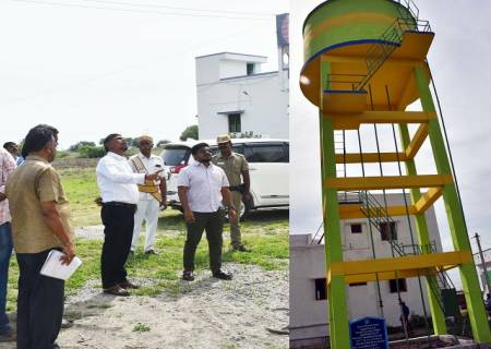 அருப்புக்கோட்டை ஊராட்சி ஒன்றியத்திற்குட்பட்ட பல்வேறு பகுதிகளில்  நடைபெற்று வரும் வளர்ச்சிப் பணிகள்