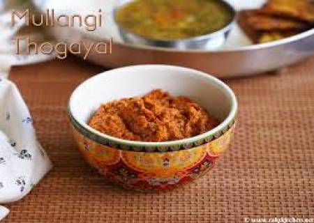 முள்ளங்கி துவையல்.