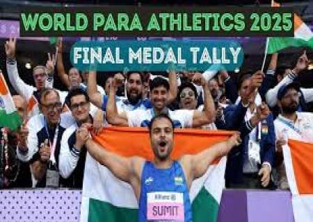 உலக பாரா தடகள வரலாற்றில் முதன்முறையாக இந்தியாவுக்கு இம்முறை 6 தங்கம், 10 வெள்ளி, 6 வெண்கலம் என, மொத்தம் 22 பதக்கம் கிடைத்தது.