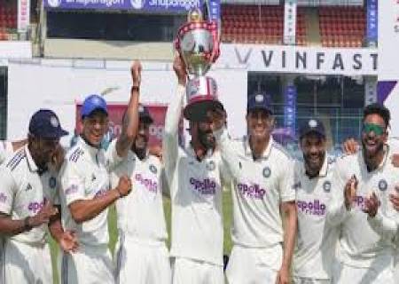 இரண்டு போட்டிகள் கொண்ட  கிரிக்கெட் டெஸ்ட் தொடரில் , இந்தியா வெற்றி பெற்றது.