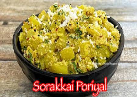 சுரைக்காய் பொரியல்.