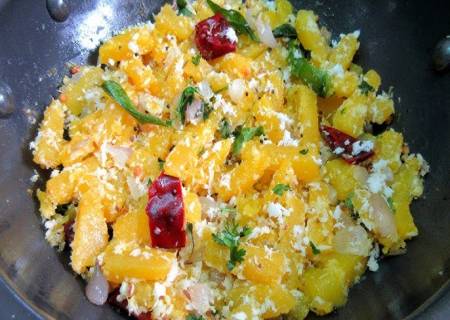 பரங்கிக்காய் பொரியல்.
