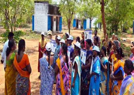 திருவில்லிபுத்தூர் தொழிற்சாலைகளில் 100% வாக்குப்பதிவை வலியுறுத்தி பிரம்மாண்ட விழிப்புணர்வு உறுதிமொழி ஏற்பு நிகழ்ச்சி.