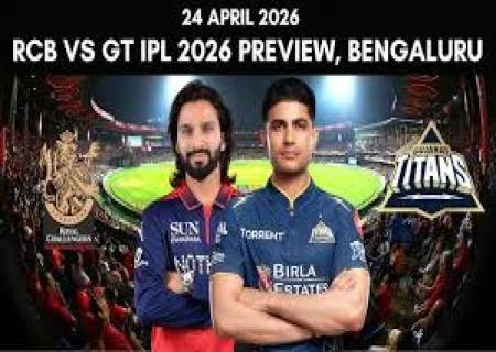 BANGALORE - GUJARAT ,24 APRIL 2026 IPL CRICKET.