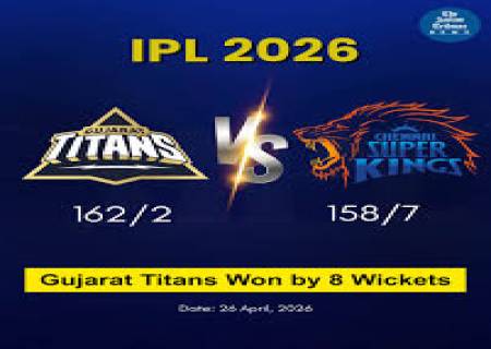 CHENNAI - GUJARATH - 26 APRIL 2026 IPL CRICKET .