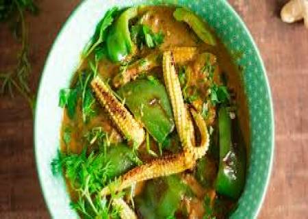 பேபிகான் குடமிளகாய் குருமா.
