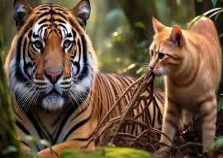 பூனை மற்றும் புலியின் மரபணு ஒற்றுமை.