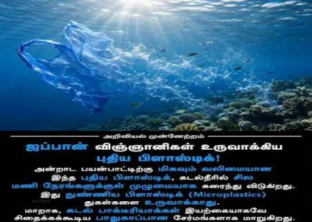கடலில் கரையும் புதிய பிளாஸ்டிக்... ஜப்பான் விஞ்ஞானிகளின் கண்டுபிடிப்பு.