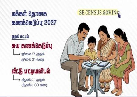 மக்கள்தொகை கணக்கெடுப்பு: ஆன்லைன் பதிவு வசதி.