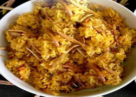 வாழைப்பூ பிரியாணி.