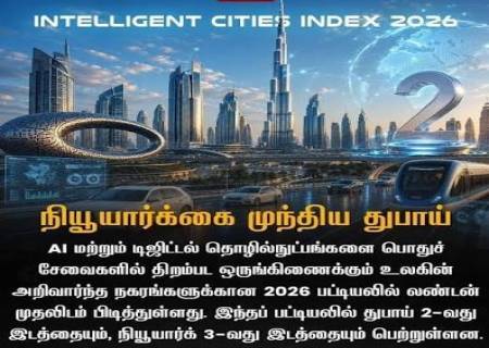 நியூயார்க்கை பின்னுக்குத் தள்ளிய துபாய்.