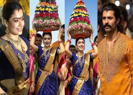 பாரம்பரிய திருவிழாவில் விஜய் தேவரகொண்டா – ராஷ்மிகா தம்பதி கொண்டாட்டம்!