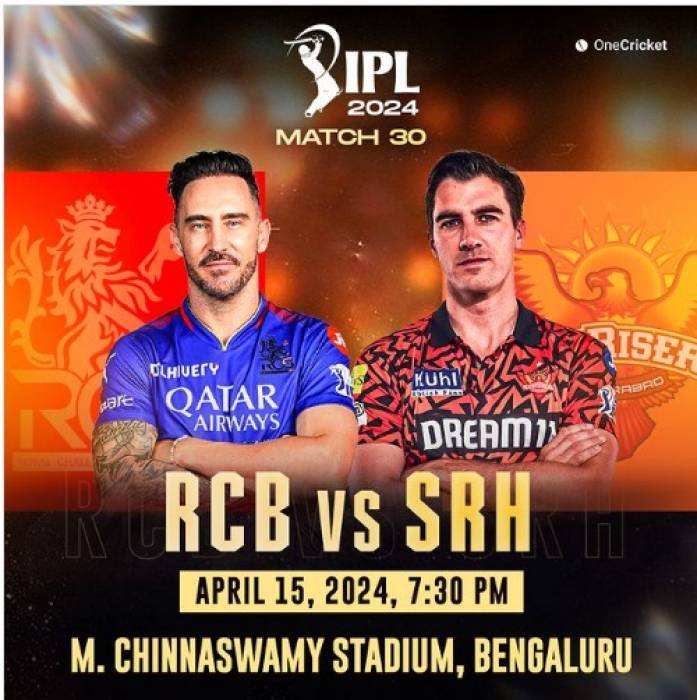 IPL 15th APRIL HYDERABAD - BANGALORE