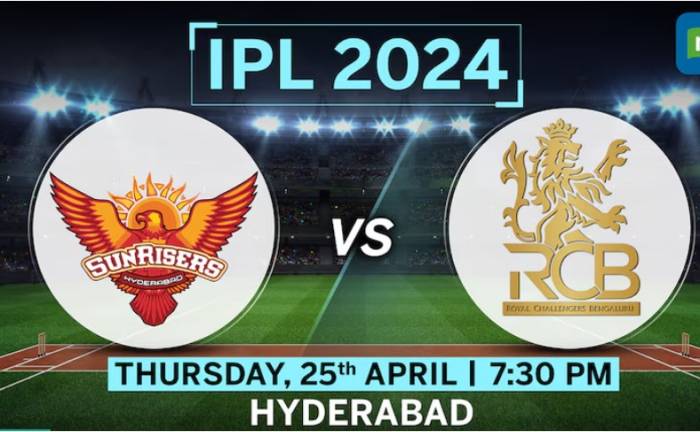 IPL 25TH APRIL BANGALORE - HYDERABAD