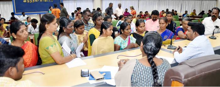 உயர்கல்வி வழிகாட்டுதல் குறித்த சிறப்பு குறைதீர்க்கும் நாள் கூட்டம்