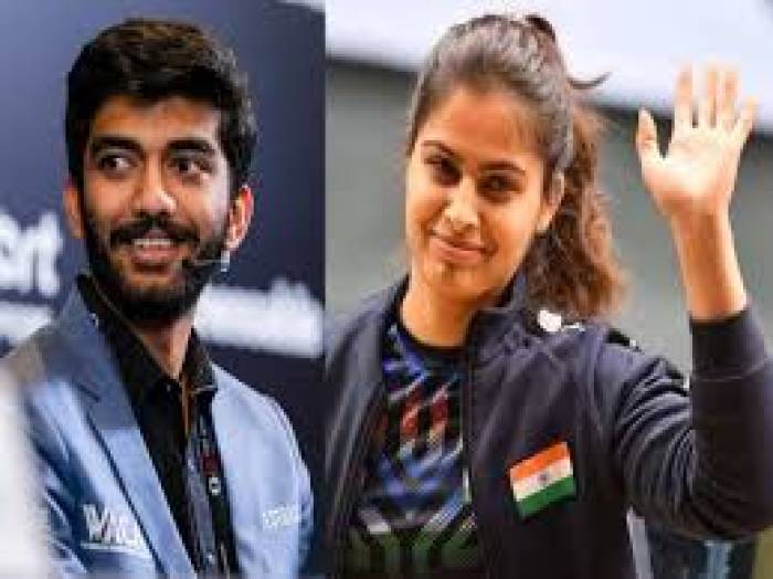 சர்வதேச விளையாட்டு அரங்கில் சாதித்த இந்திய நட்சத்திரங்களுக்கு, மத்திய அரசு சார்பில் குகேஷ், மனு பாகர், ஹர்மன்பிரீத் பிரவீனுக்கு 'கேல் ரத்னா' விருது .