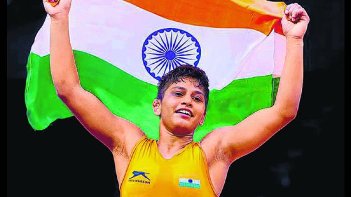 மல்யுத்த ரேங்கிங் பெண்களுக்கான பிரீஸ்டைல் தொடரில் தங்கம் வென்ற அன்டிம்