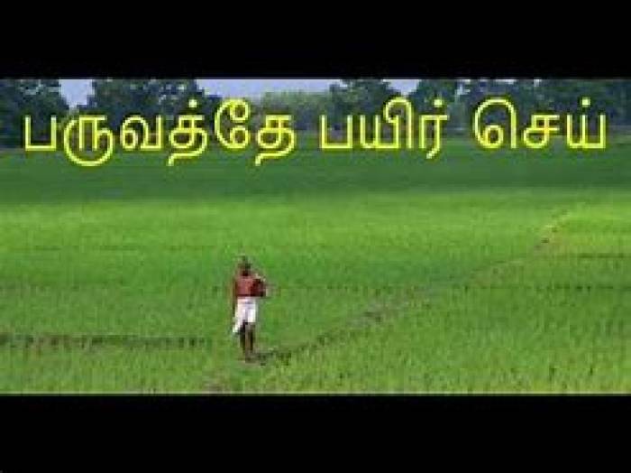 ‘‘பருவத்தே பயிர் செய்’’