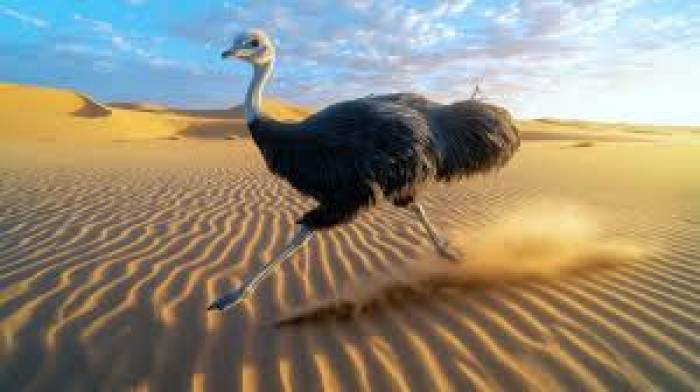 நெருப்புக்கோழிமணிக்குசுமார் 80 கிலோமீட்டர்வேகத்தில்ஓடும்.