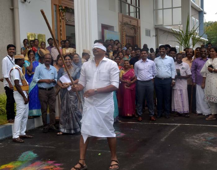 விருதுநகர் மாவட்ட ஆட்சியர் அலுவலக வளாகத்தில் சமத்துவ பொங்கல் நிகழ்ச்சி.