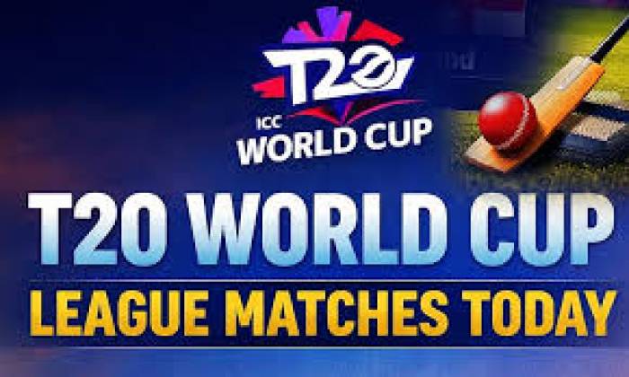 கிரிக்கெட்  'டி-20' உலக கோப்பை லீக் போட்டி.