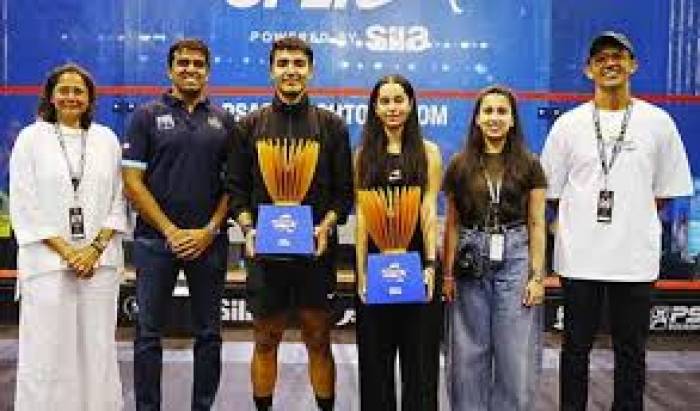 இந்தியாவின் அனாஹத் சிங், அபே சிங் இந்திய ஓபன் ஸ்குவாஷ் தொடரில் சாம்பியன் பட்டம் வென்றனர்.