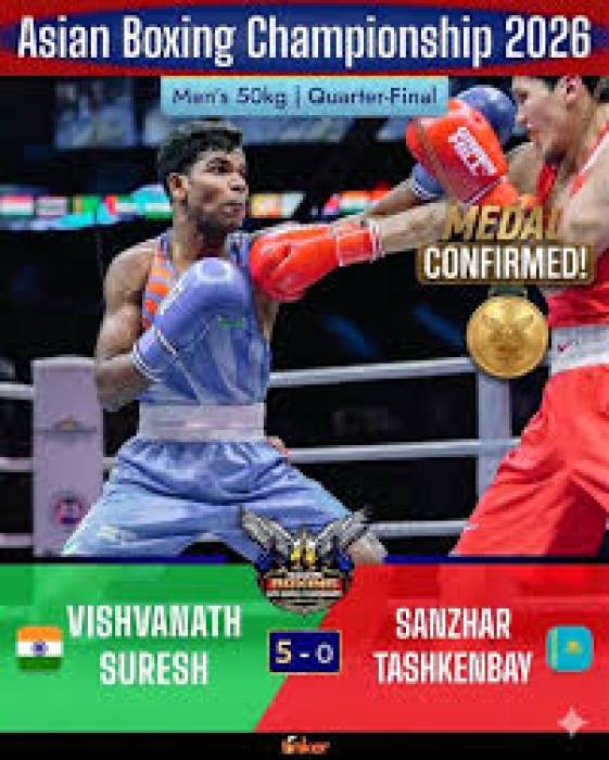 இந்தியாவின் மீனாட்சி, விஸ்வநாத் சுரேஷ் ஆகியோர் ஆசிய குத்துச்சண்டை போட்டியில் இறுதிப் போட்டிக்கு முன்னேறினர்.