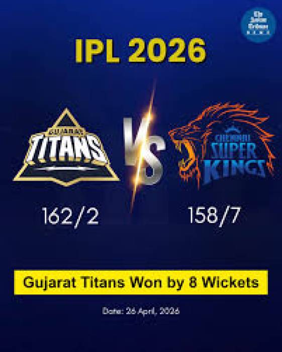 CHENNAI - GUJARATH - 26 APRIL 2026 IPL CRICKET .